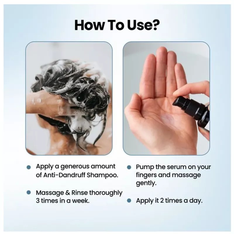 Lio Cosmeds Ph Glo Anti Dandruff Shampoo With Conditioner + Ph Glo Hair Serum (Shampoo 100ml + Serum 60ml) (1Pack)