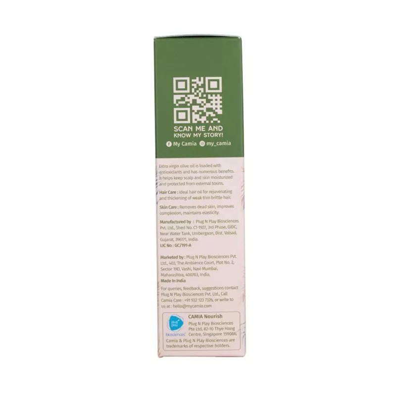 Camia Tea Tree Soap + Tea Tree Essential Oil + Extra Virgin Olive Oil (Soap 125g + Essential Oil 15ml + Olive Oil 100ml) (1Pack)