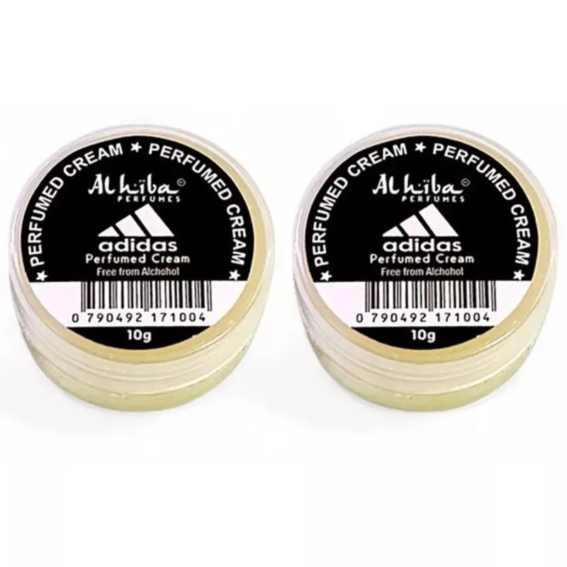 Al Hiba Adidas Perfumed Body Cream (10g, Pack of 2)
