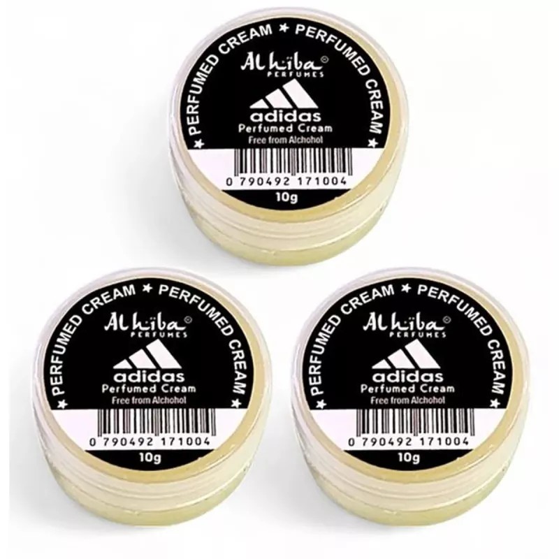 Al Hiba Adidas Perfumed Body Cream (10g, Pack of 3)