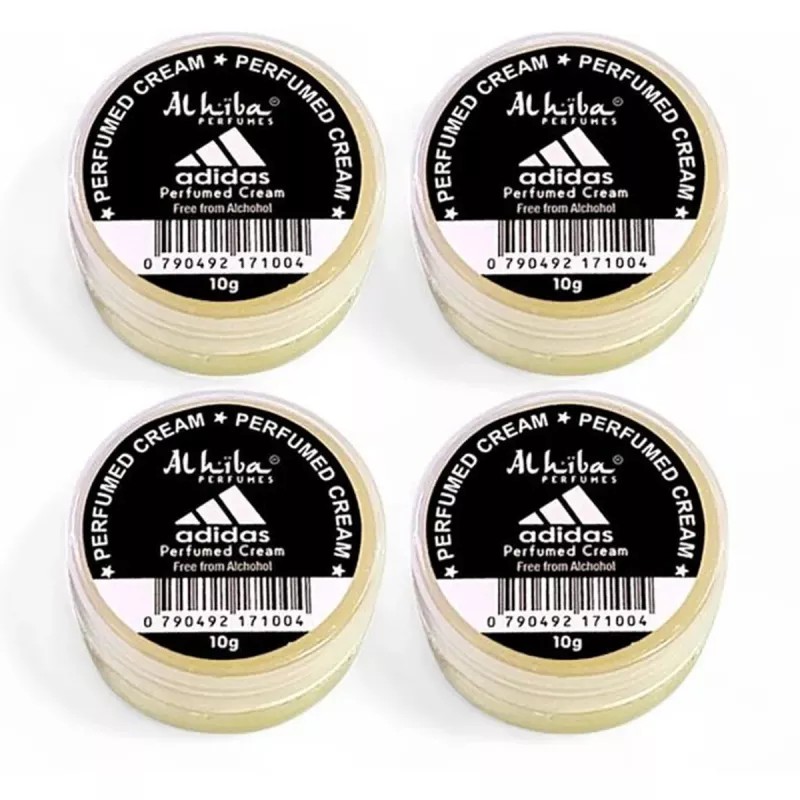 Al Hiba Adidas Perfumed Body Cream (10g, Pack of 4)