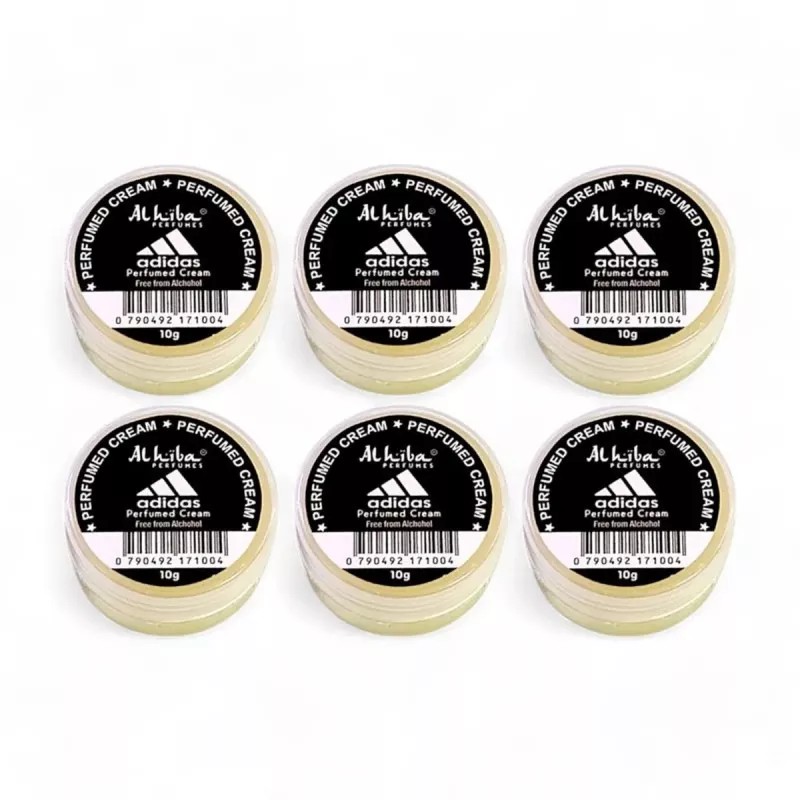 Al Hiba Adidas Perfumed Body Cream (10g, Pack of 6)