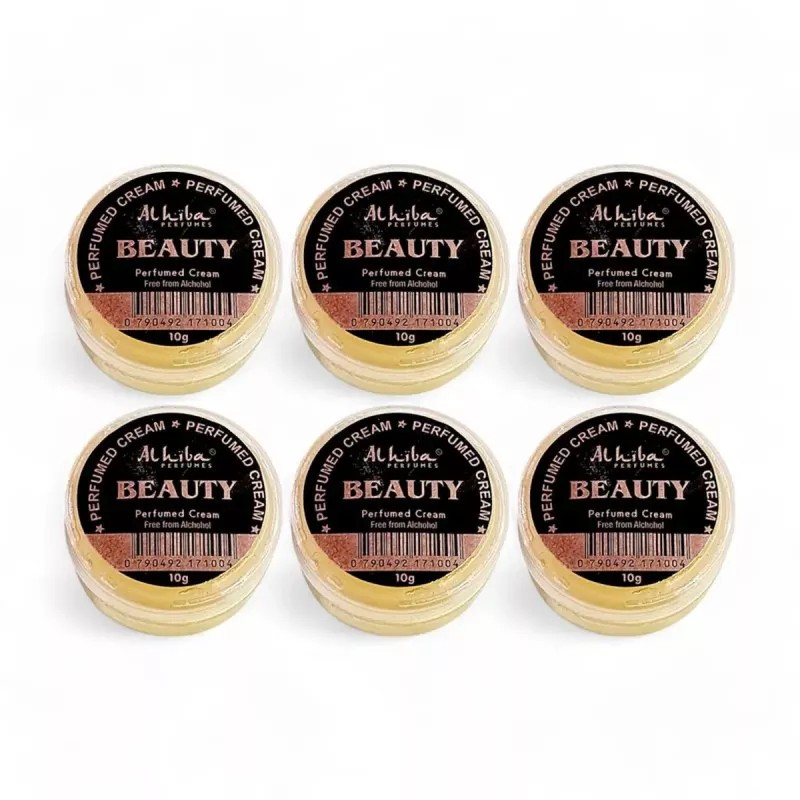 Al Hiba Beauty Perfumed Body Cream (10g, Pack of 6)