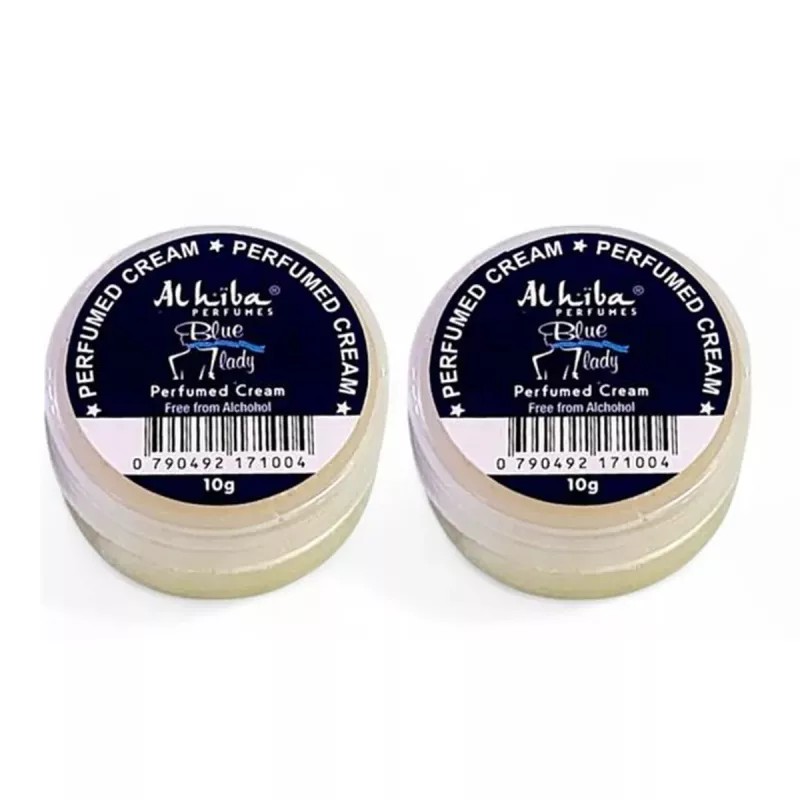 Al Hiba Blue Lady Perfumed Body Cream (10g, Pack of 2)