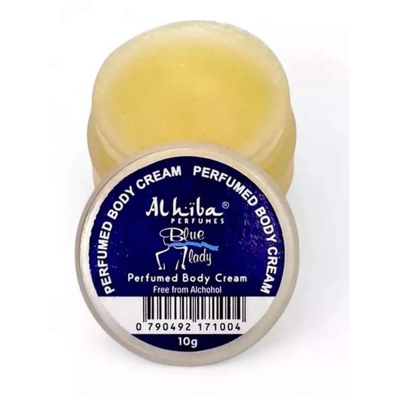 Al Hiba Blue Lady Perfumed Body Cream (10g, Pack of 4)