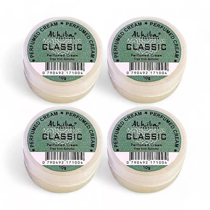 Al Hiba Classic Perfumed Body Cream (10g, Pack of 4)