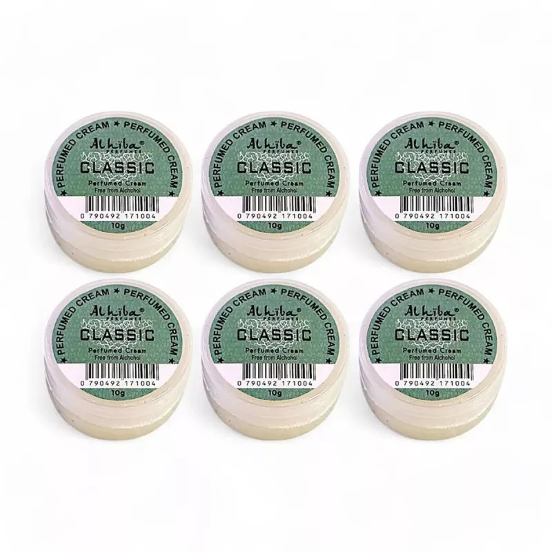 Al Hiba Classic Perfumed Body Cream (10g, Pack of 6)