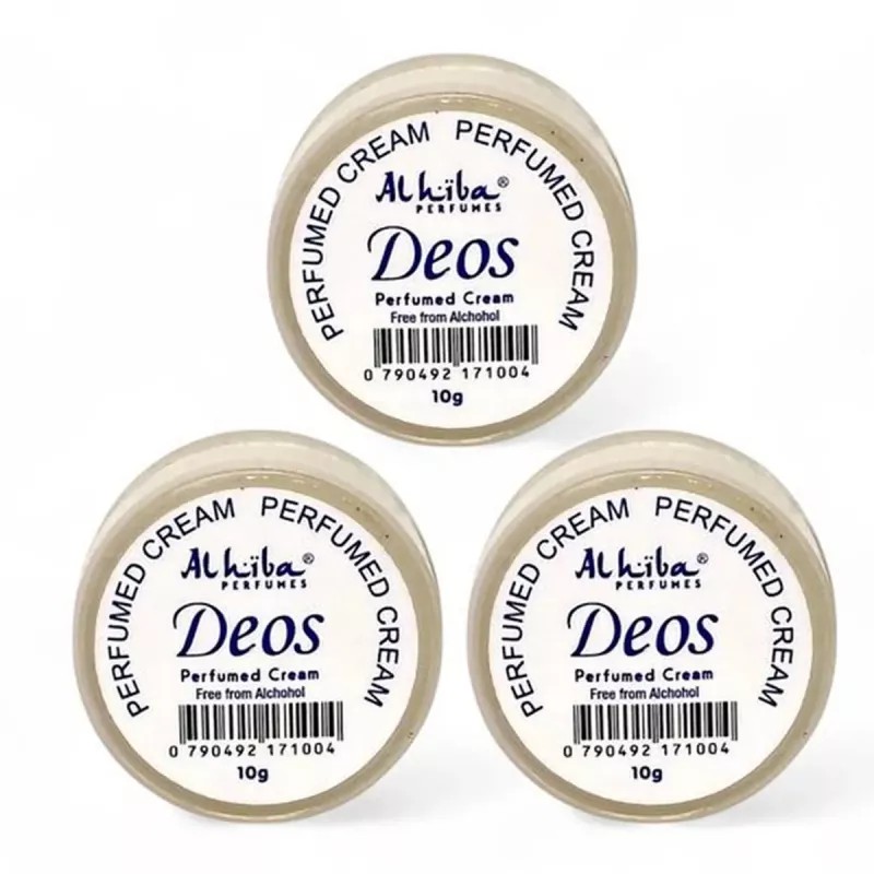 Al Hiba Deos Perfumed Body Cream (10g, Pack of 3)