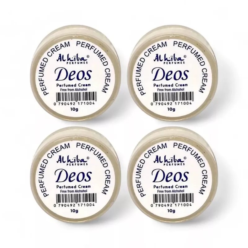 Al Hiba Deos Perfumed Body Cream (10g, Pack of 4)