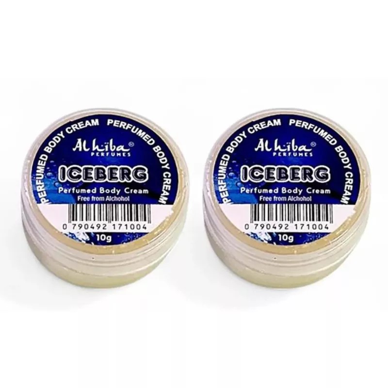 Al Hiba Iceberg Perfumed Body Cream (10g, Pack of 2)