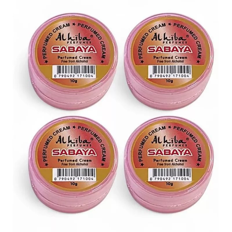 Al Hiba Sabaya Perfumed Body Cream (10g, Pack of 4)