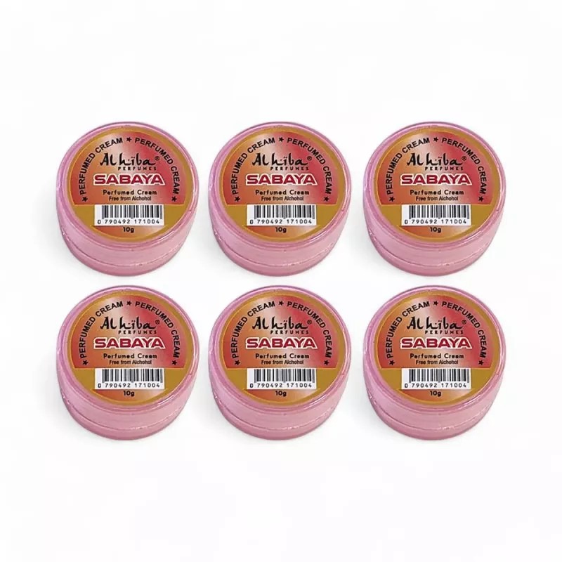 Al Hiba Sabaya Perfumed Body Cream (10g, Pack of 6)
