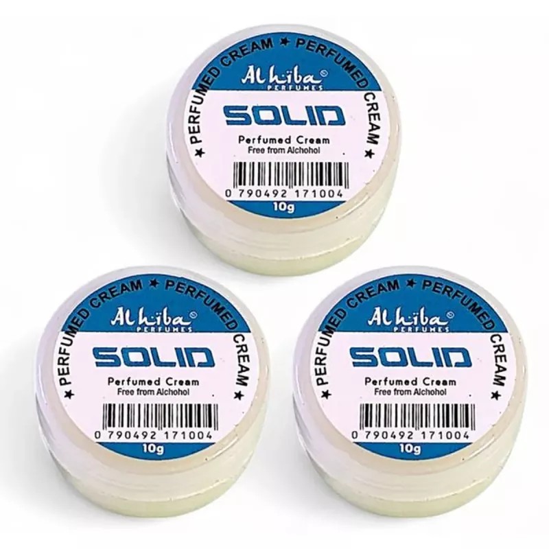 Al Hiba Solid Perfumed Body Cream (10g, Pack of 3)