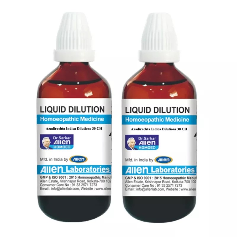 Allen Labs Azadirachta Indica 30 CH (30ml, Pack of 2)