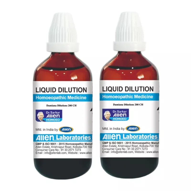 Allen Labs Damiana 200 CH (30ml, Pack of 2)