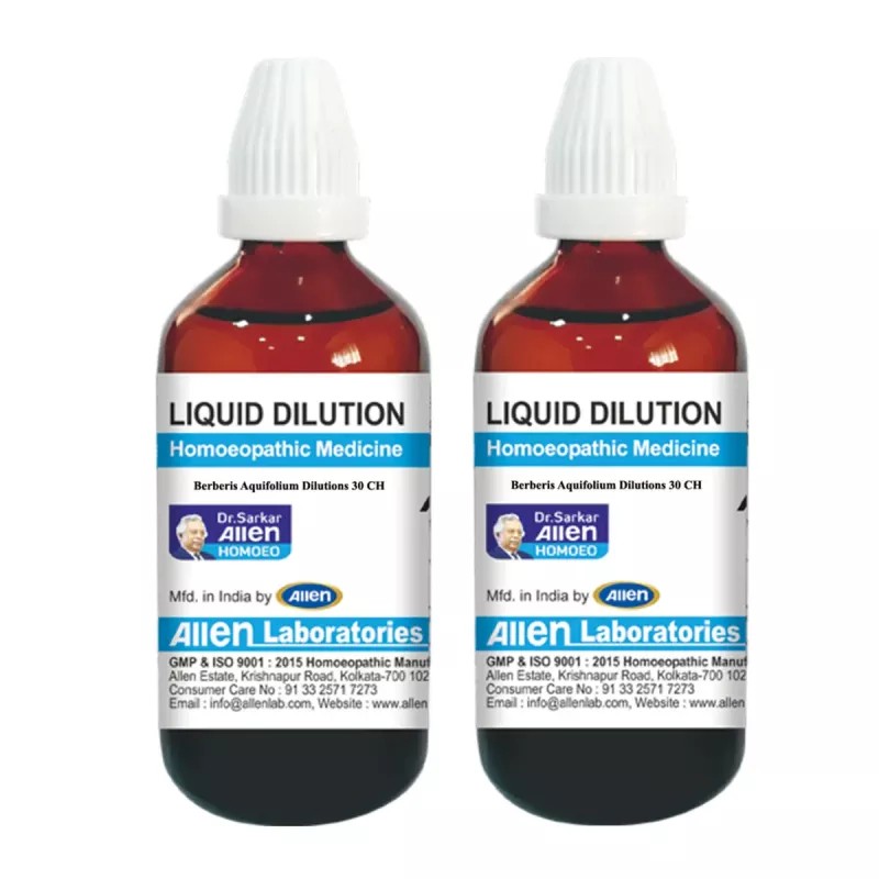 Allen Labs Berberis Aquifolium 30 CH (30ml, Pack of 2)
