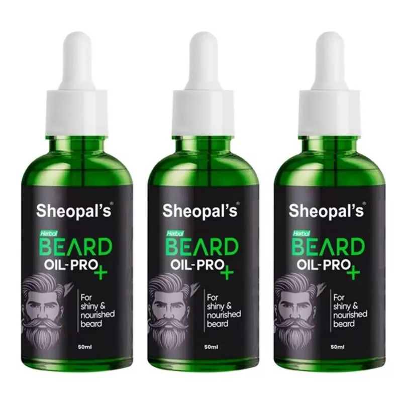 Sheopals Beard Oil Pro+ (50ml, Pack of 3)