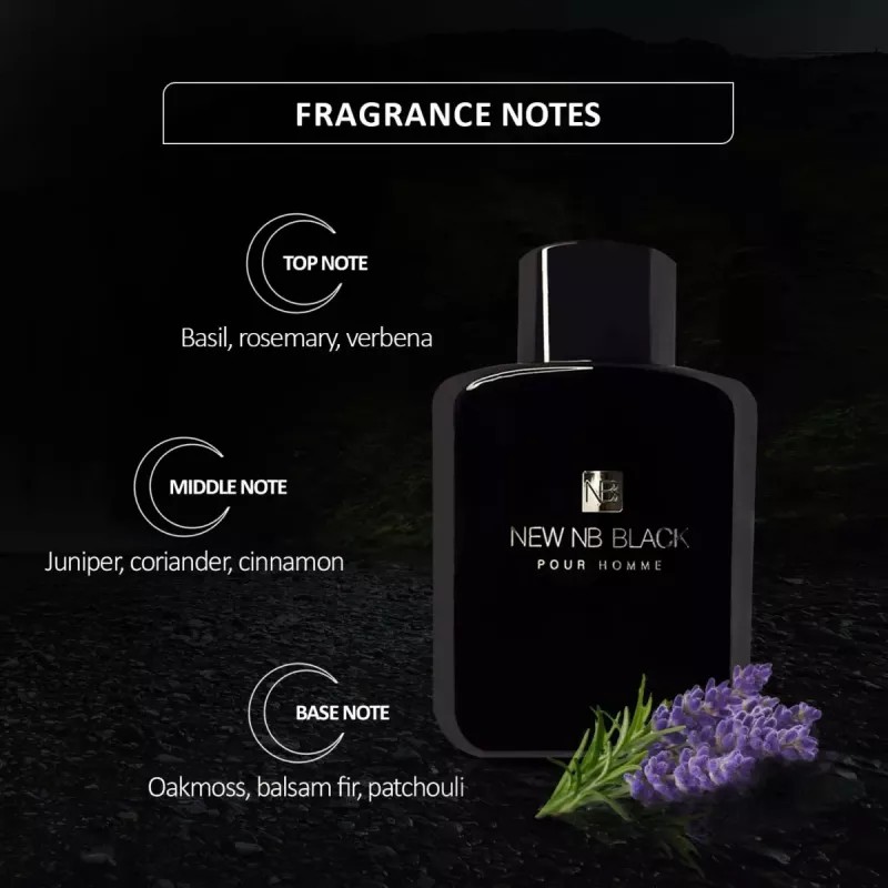 New NB Black Pour Homme Perfume For Men (115ml)