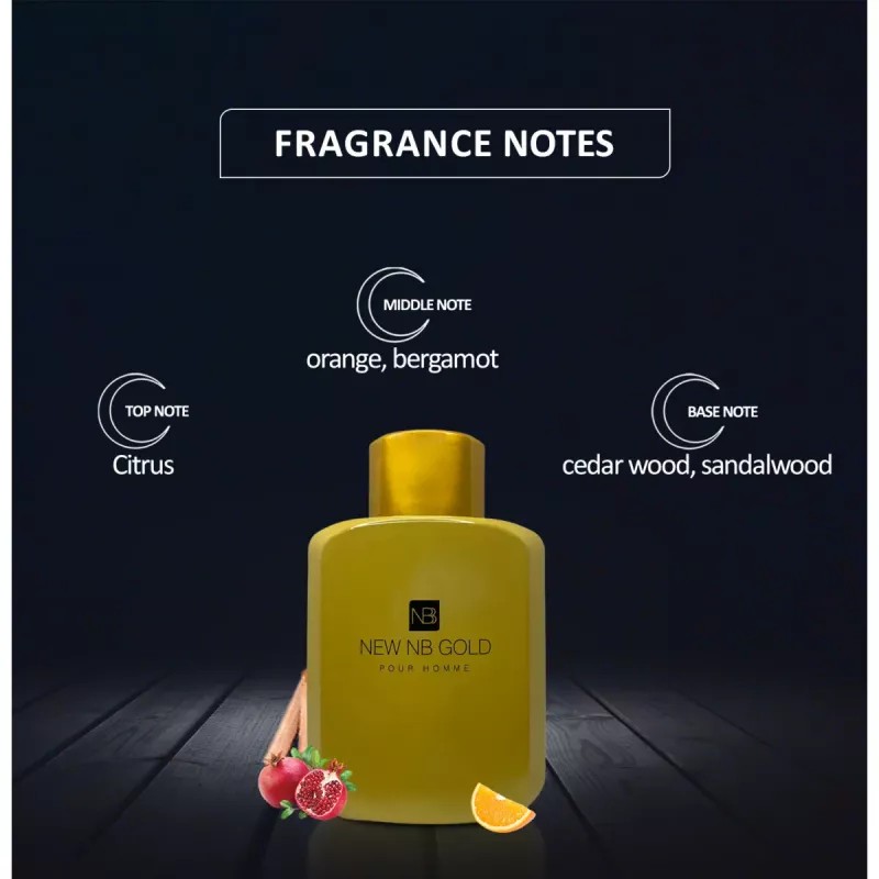 New NB Gold Pour Homme Perfume For Men (115ml)