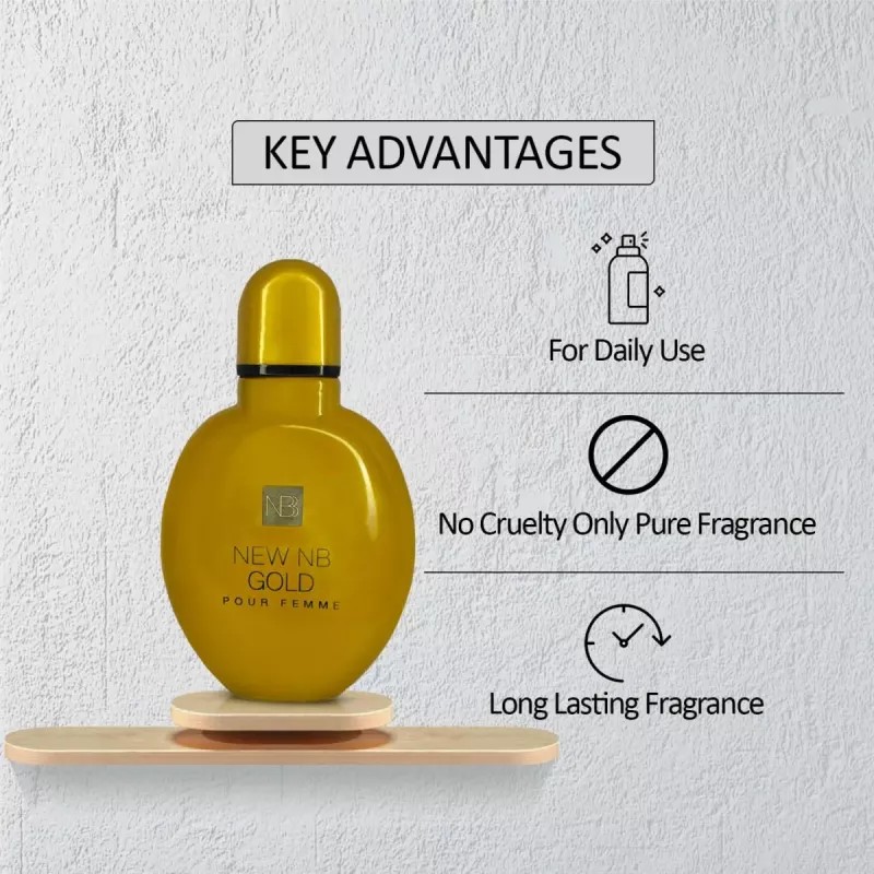 New NB Gold Pour Femme Perfume For Women (125ml)
