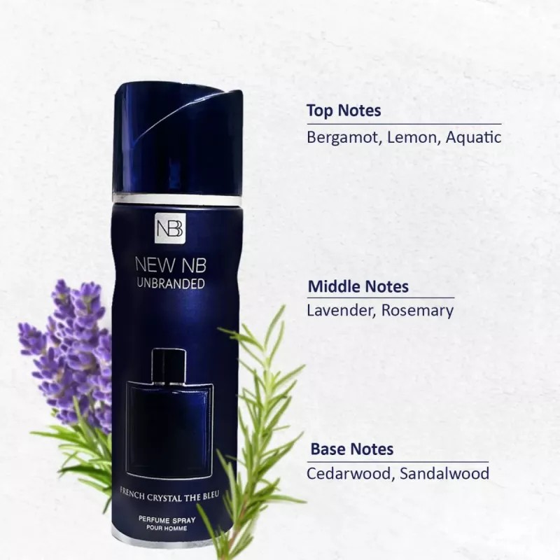 New NB Unbranded The Bleu Pour Homme Deodorant (200ml)