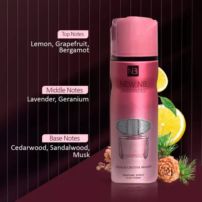 New NB Unbranded Bright Pour Femme Deodorant (200ml)