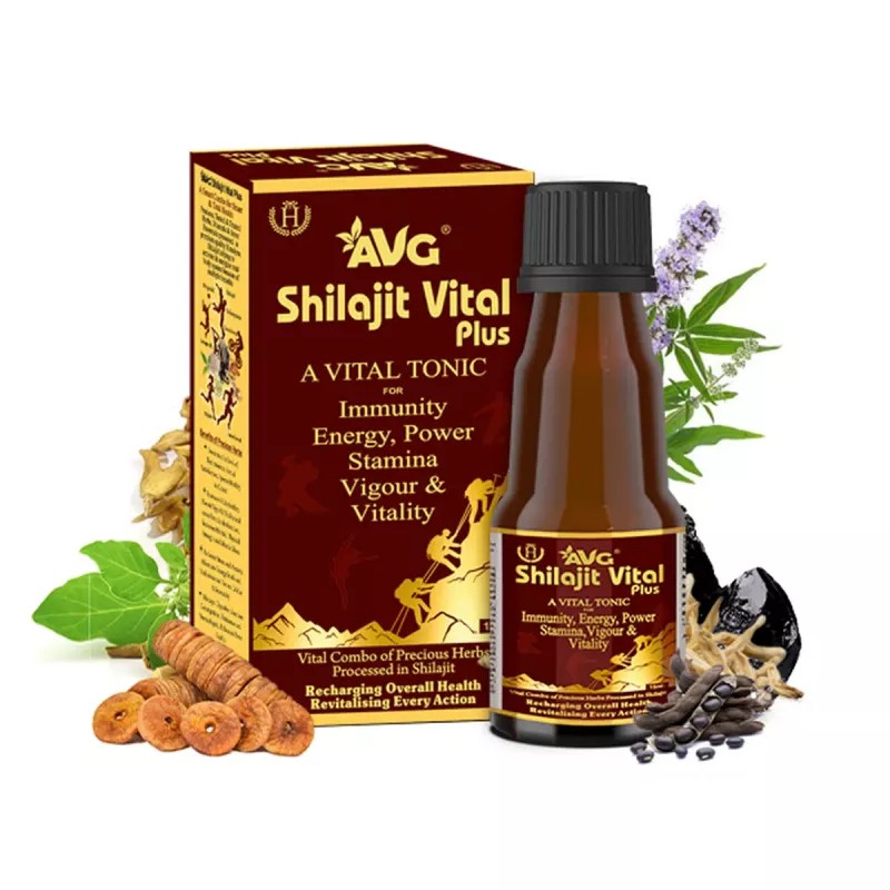 AVG Shilajit Vital Plus Tonic (100ml)