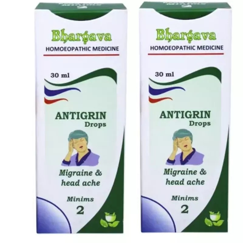 Bhargava Antigrin Drops(Minims 02) (30ml, Pack of 2)