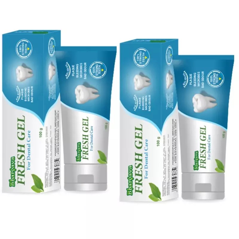 Bhargava Fresh Gel Toothpaste (100g, Pack of 2)