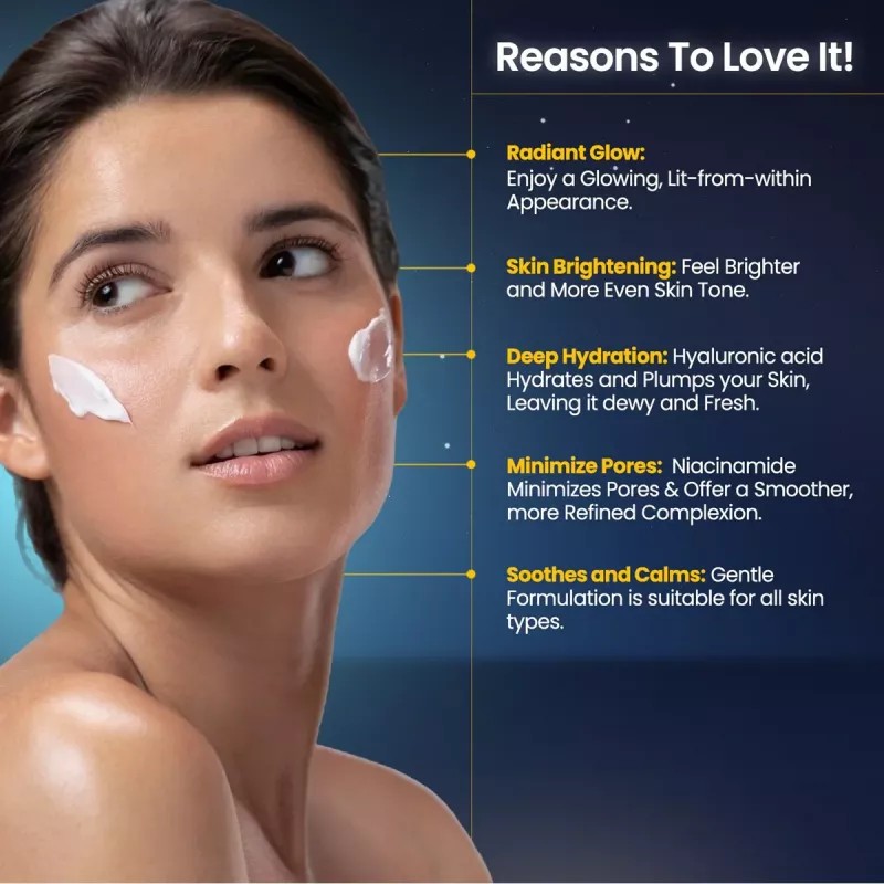 Lio Cosmeds LC-RadGlow Radiant Glow 3 in 1 Advanced Formula Cream (50g, Pack of 2)