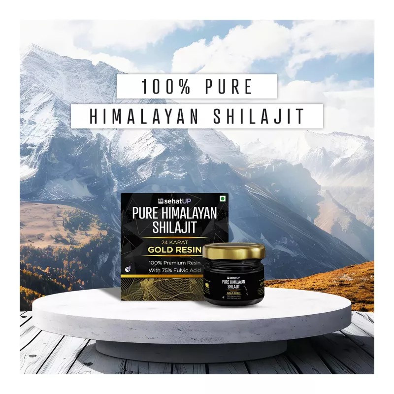 SehatUP Pure Himalayan Shilajit Gold Resin (20g)