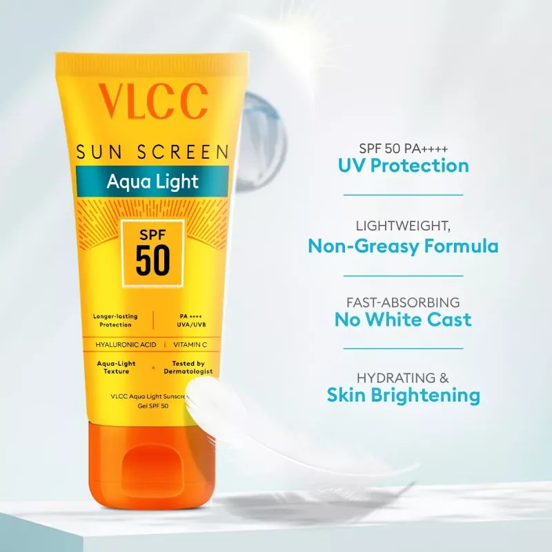 VLCC Aqua Light Sunscreen Gel SPF 50 PA++++ (100g)