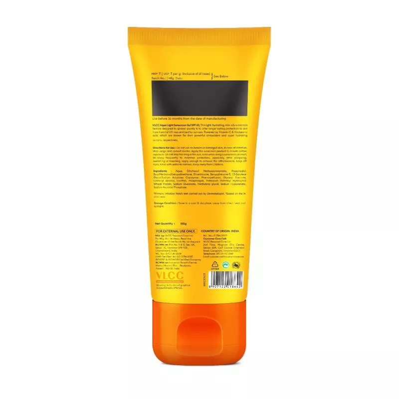 VLCC Aqua Light Sunscreen Gel SPF 60 PA++++ (100g)