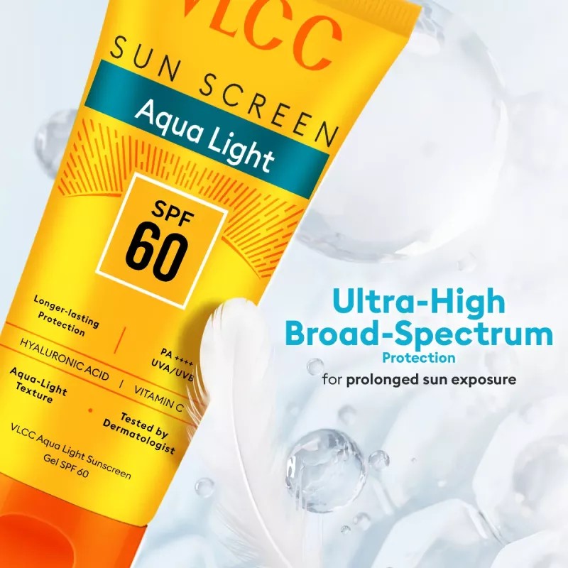 VLCC Aqua Light Sunscreen Gel SPF 60 PA++++ (100g)