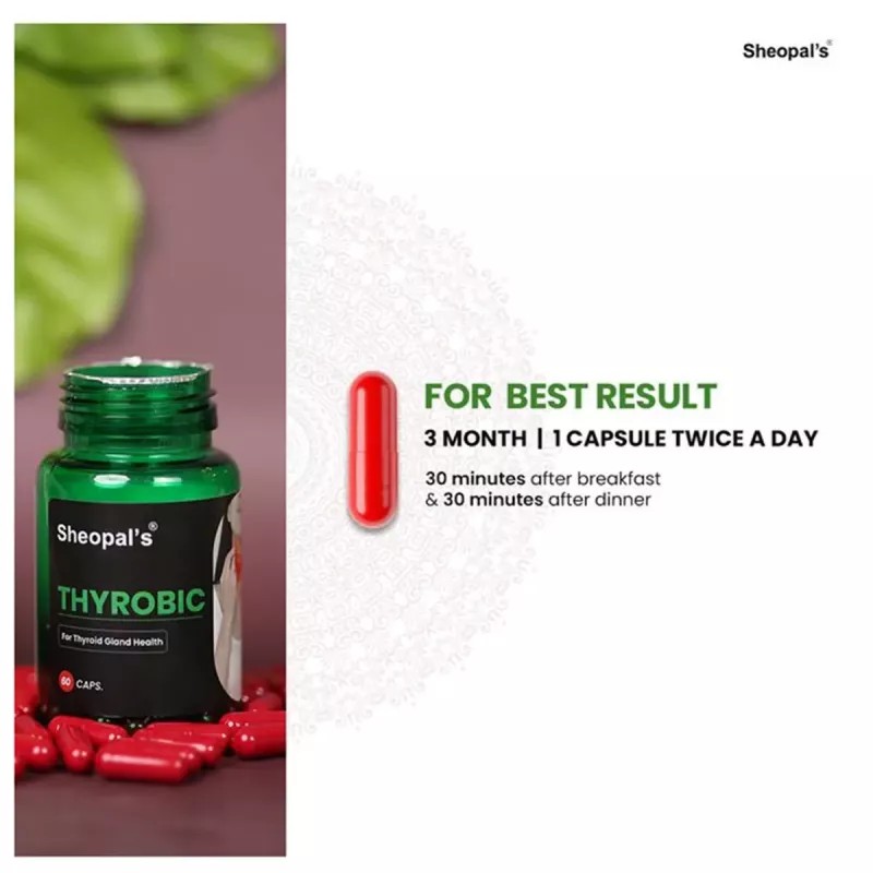 Sheopals Thyrobic + Herb 69 Vibe Booster Capsules (Each 60Cap) (1Pack)