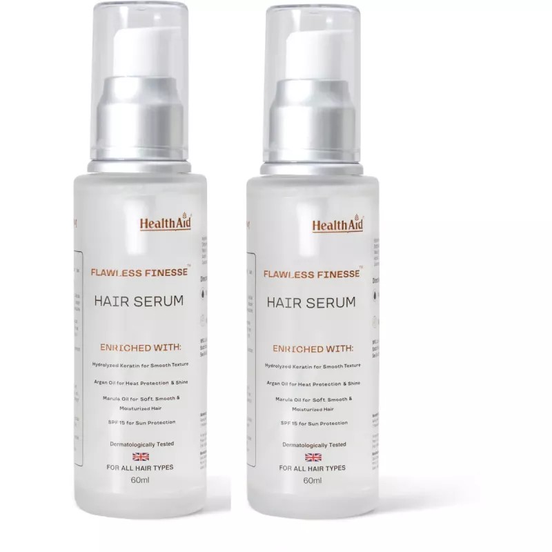 HealthAid Flawless Finesse Hair Serum (60ml, Pack of 2)