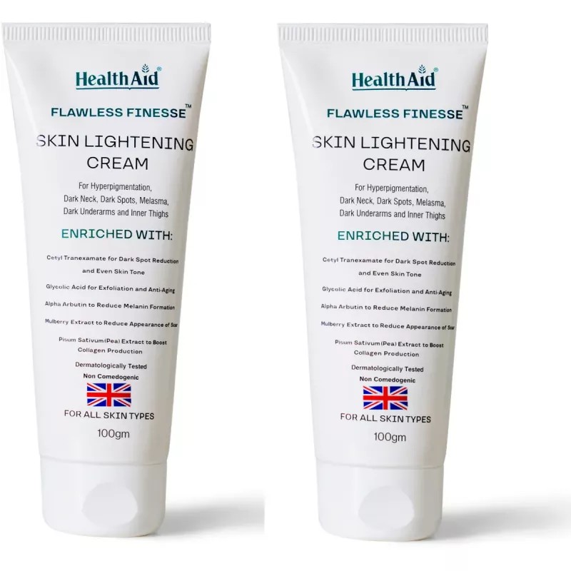 HealthAid Flawless Finesse Skin Lightening Cream (100g, Pack of 2)