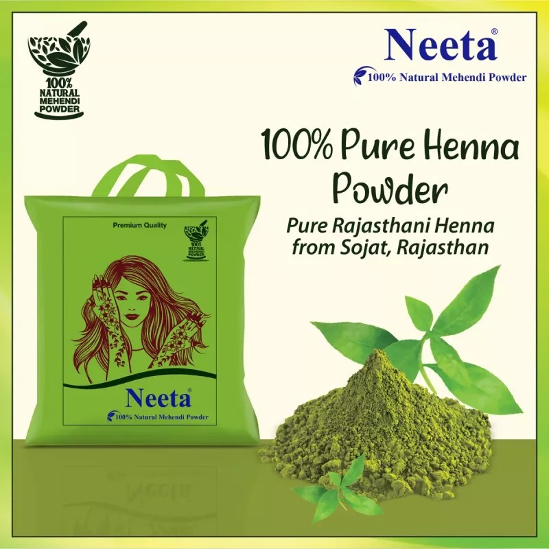 Neeta Natural Mehendi Powder (250g, Pack of 4)