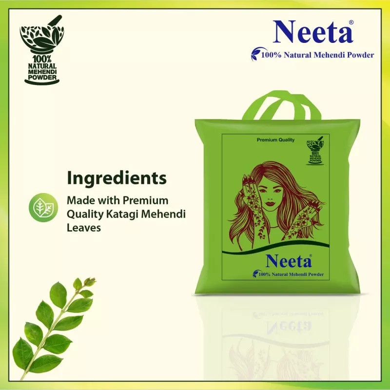 Neeta Natural Mehendi Powder (250g, Pack of 4)