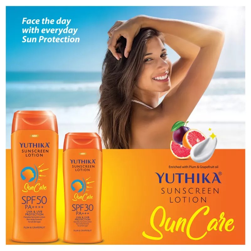 Yuthika Sunscreen Lotion Spf 50 Pa++++ (100ml)