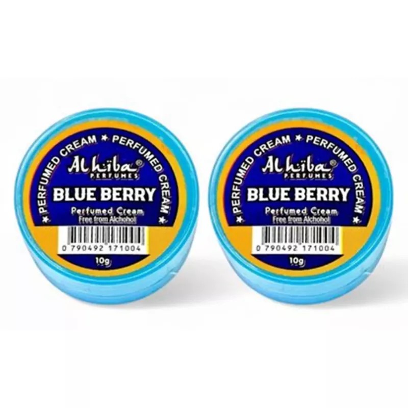 Al Hiba Blue Berry Perfumed Body Cream (10g, Pack of 2)