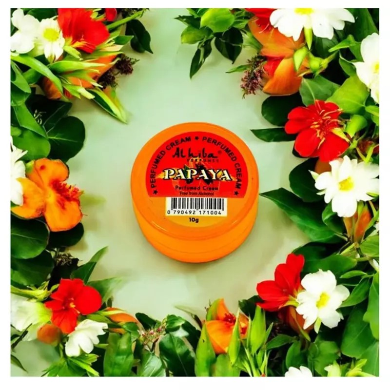 Al Hiba Papaya Perfumed Body Cream (10g, Pack of 6)