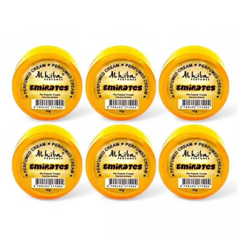 Al Hiba Emirates Perfumed Body Cream (10g, Pack of 6)