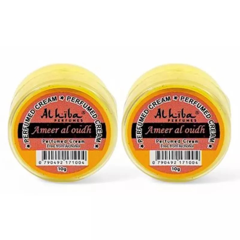 Al Hiba Ameer Al Oudh Perfumed Body Cream (10g, Pack of 2)