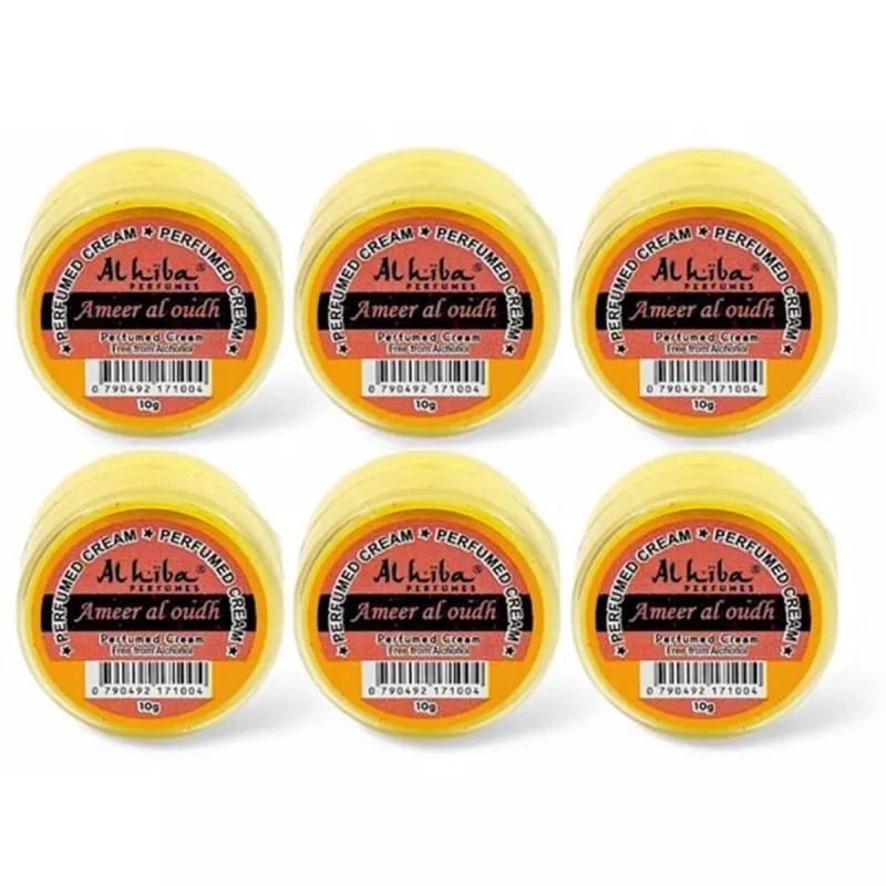 Al Hiba Ameer Al Oudh Perfumed Body Cream (10g, Pack of 6)