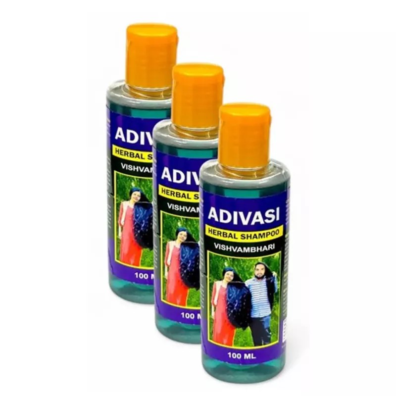 Adivasi Herbal Hair Shampoo (100ml, Pack of 3)