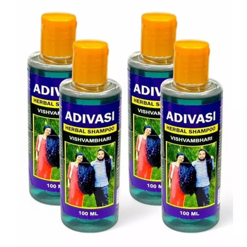 Adivasi Herbal Hair Shampoo (100ml, Pack of 4)