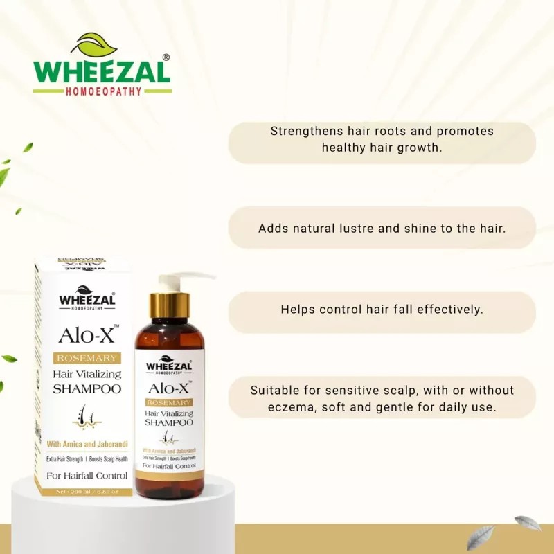 Wheezal Alo-X Hair Vitalizing Shampoo (200ml)