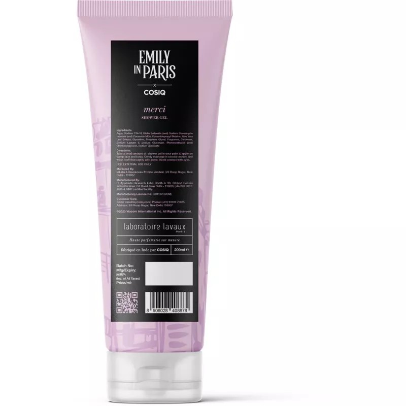 COSIQ Emily In Paris Merci Shower Gel (200ml)