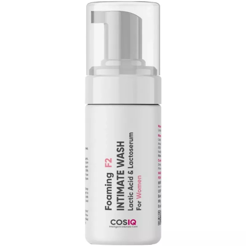 COSIQ Foaming F2 Intimate Wash Lactic Acid & Lactoserum For Women (100ml)